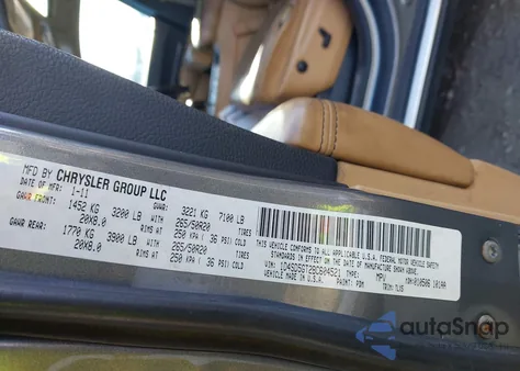 2011 Dodge Durango Citadel z USA, uszkodzony, nr VIN 1D4SD5GT2BC604521